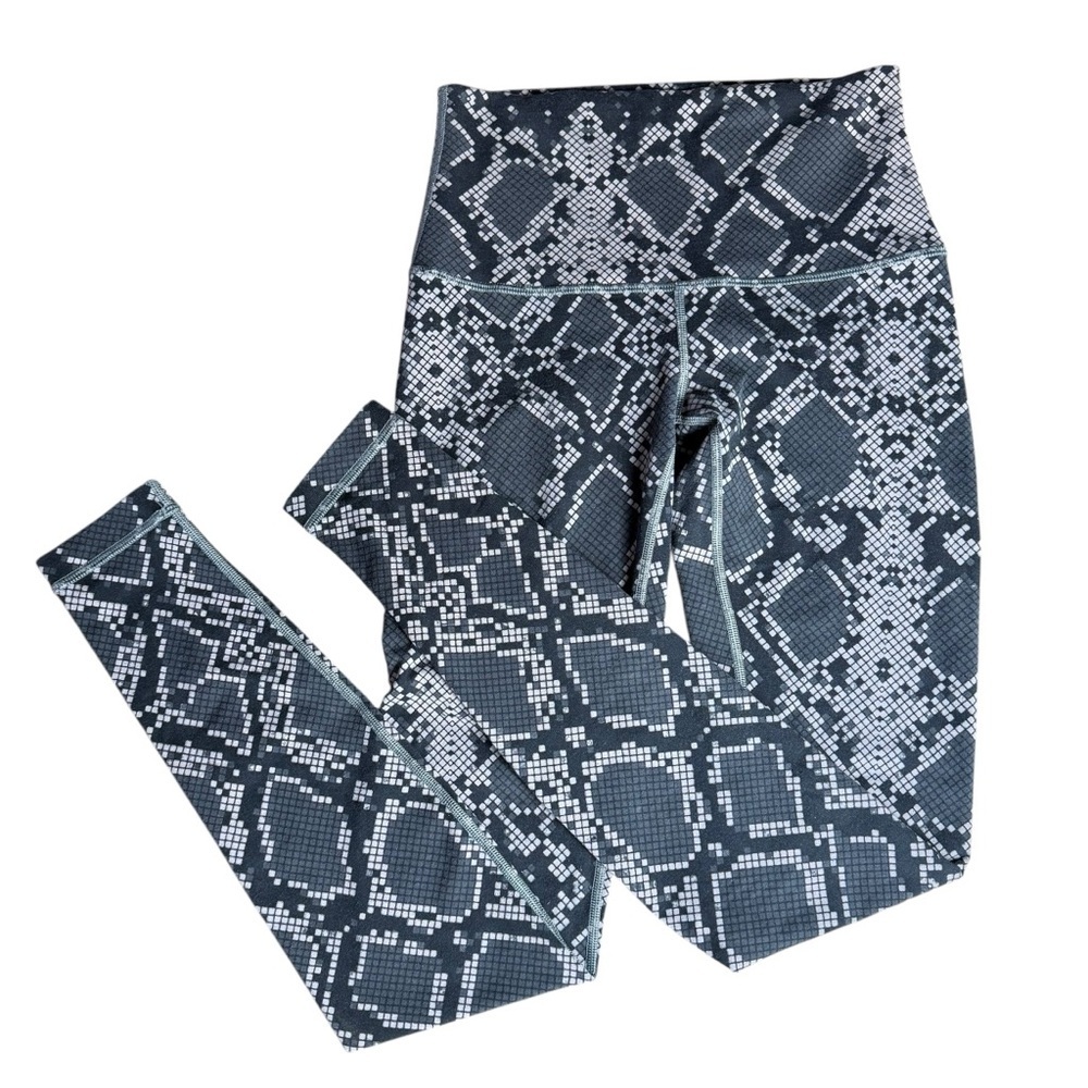 Lululemon Wunder Under High Rise Snakeskin Print Leggings Size 6